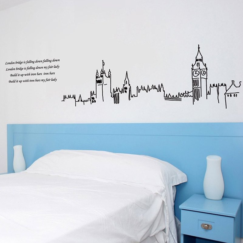 Smart Design 创意无痕壁贴◆浪漫伦敦(8色) - 墙贴/壁贴 - 纸 红色