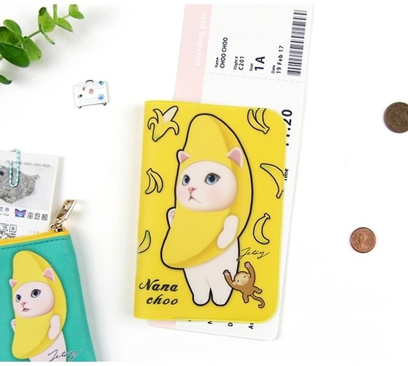 JETOY,甜蜜猫 娇小护照套 二代_Nana choo J1704201 - 护照夹/护照套 - 其他材质 黄色