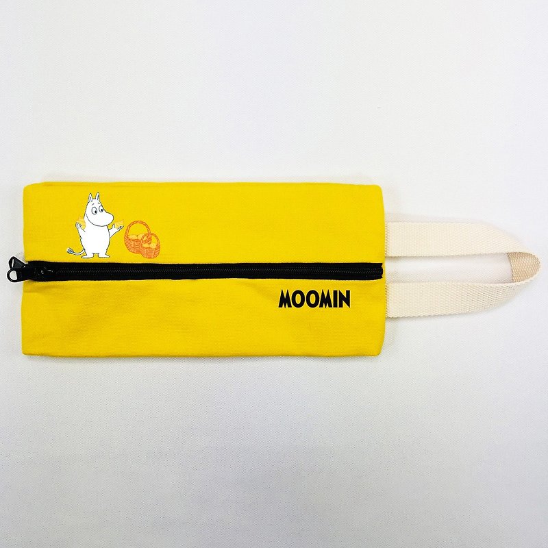 Moomin噜噜米授权-多功能面纸包(黄) - 纸巾盒 - 棉．麻 黄色