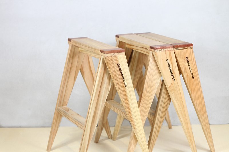 榫接版．一条椅阿 │家具／收纳│ - 其他家具 - 木头 咖啡色