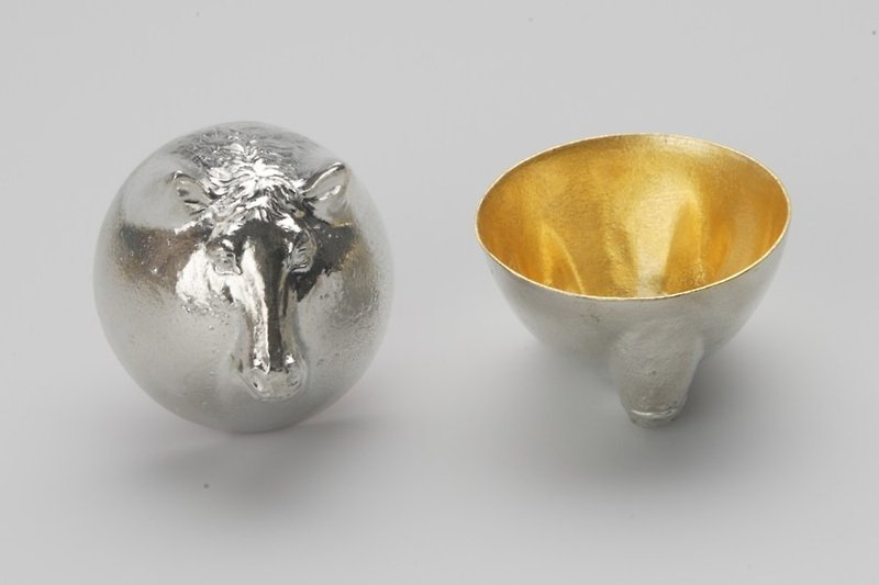 金箔生肖造型杯 - 马 - 酒杯/酒器 - 其他金属 金色
