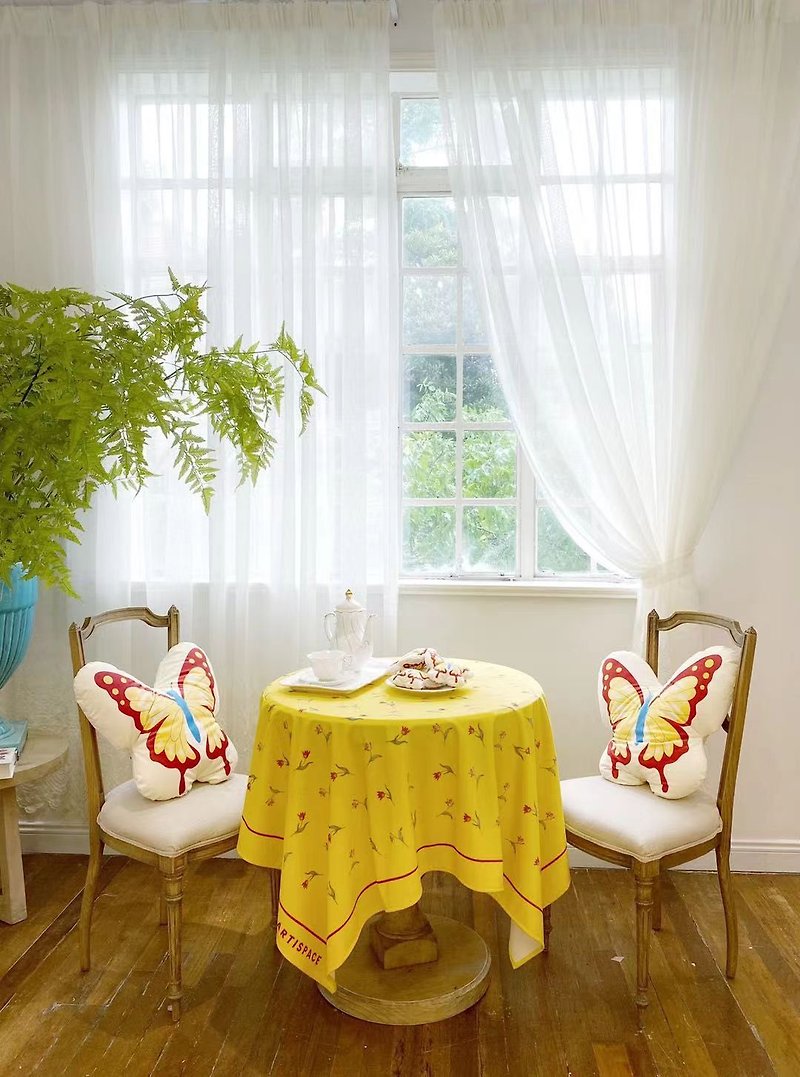 ARTISPACE夏日花园系列桌布野餐布 - 餐垫/桌巾 - 聚酯纤维 黄色