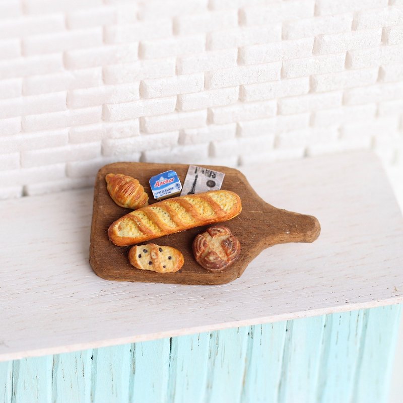 欧式袖珍面包别针/Miniature Bread pin/欧洲/欧包 - 胸针 - 粘土 咖啡色