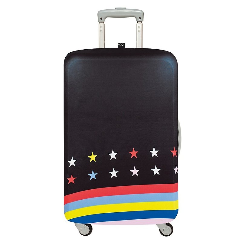 LOQI 行李箱外套／星条旗 LMTRST【M号】 - 行李箱/行李箱保护套 - 塑料 黑色