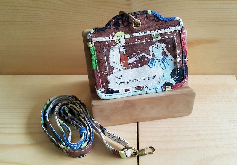 mini熊 手作  童话系列 证件套    绳 可条长短 独家款 - 编织/刺绣/羊毛毡/裁缝 - 棉．麻 