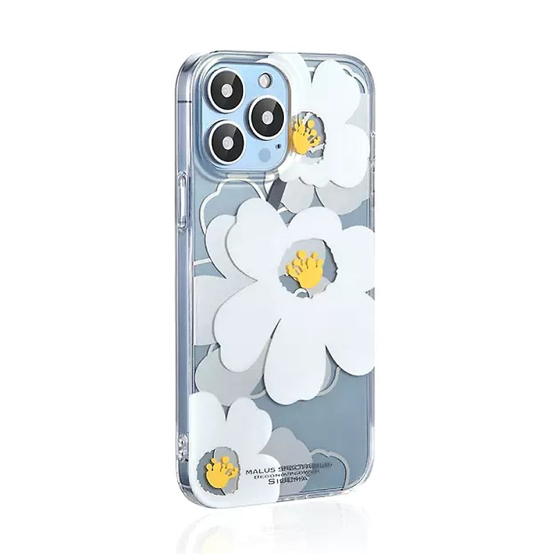 iPhone 14 Pro/Max 日系海棠花 双层设计防摔手机壳 生日礼物 - 手机壳/手机套 - 塑料 透明