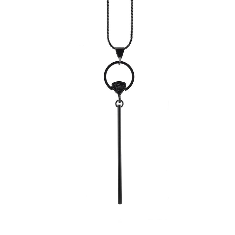 NEW NOISE 音乐饰品实验所-权杖项链 (雾黑款)Hope Scepter Necklace - 项链 - 其他金属 黑色