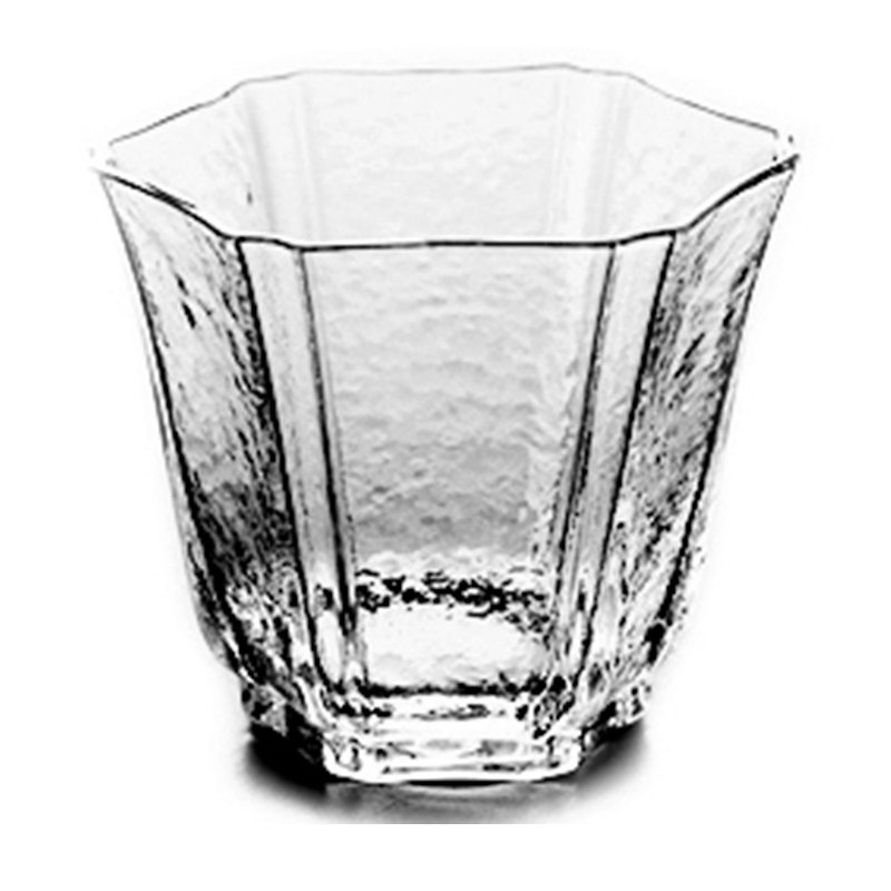 玻璃六角雪纹品杯 - 茶具/茶杯 - 玻璃 透明