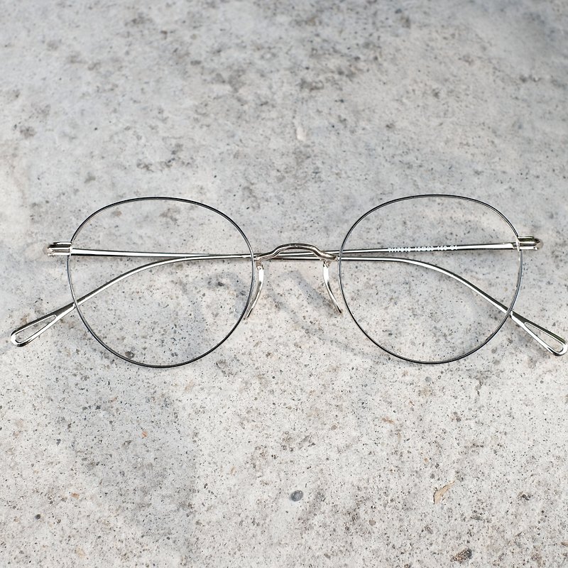 日本新款一体成型鼻垫  超轻钛金属  黑银 眼镜 镜框  - 眼镜/眼镜框 - 其他材质 黑色