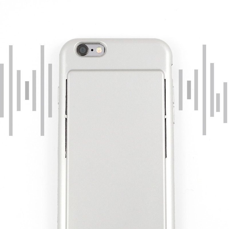 【欧士OSHI】双音箱手机壳-银(适用iPhone6 Plus/6s Plus) - 手机壳/手机套 - 塑料 银色
