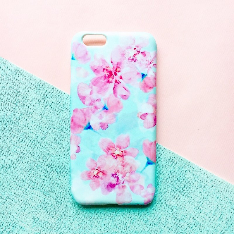 樱花蓝 手机壳 - 手机壳/手机套 - 塑料 粉红色