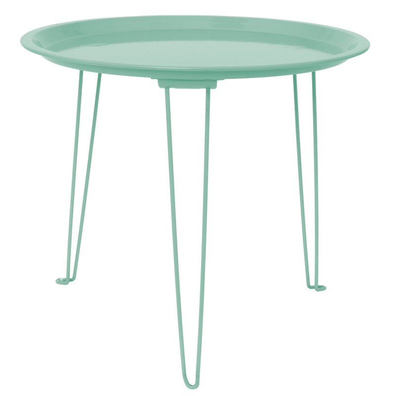 pt, Side table Tray iron  grayed jade 收接式边几 - 其他家具 - 其他金属 绿色