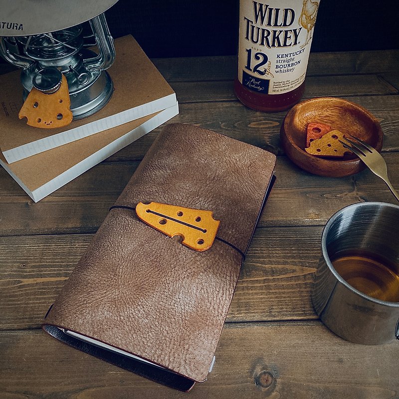 チーズのトラベラーズノート　レギュラーサイズ - 笔记本/手帐 - 真皮 咖啡色