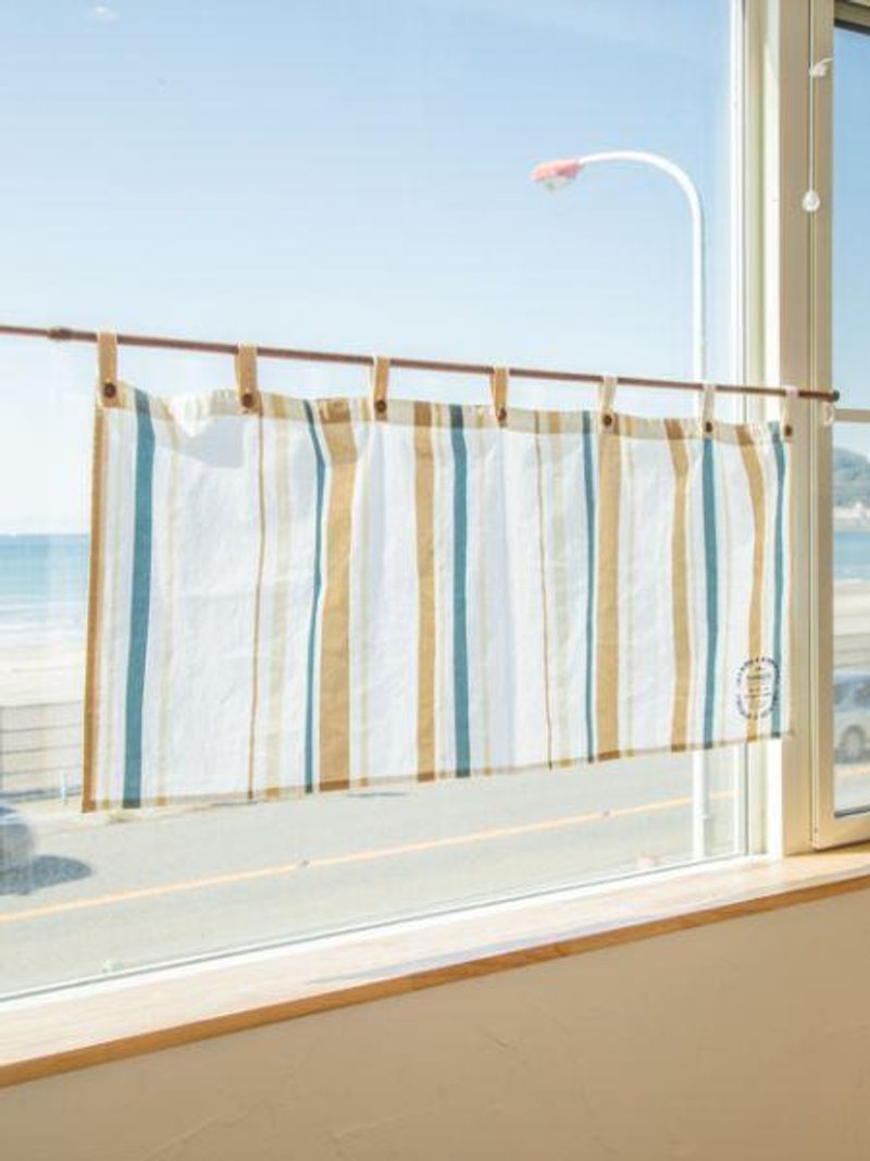 Basque Stripe Inspired NOREN Cafe Curtain - 摆饰 - 其他材质 