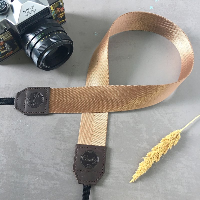 Brown Mirrorless or DSLR Camera Strap - 相机 - 棉．麻 咖啡色