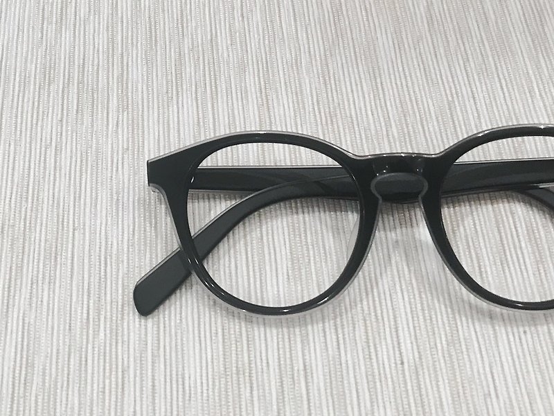 首办 黑色复古粗圆型眼镜框 - 眼镜/眼镜框 - 其他材质 黑色