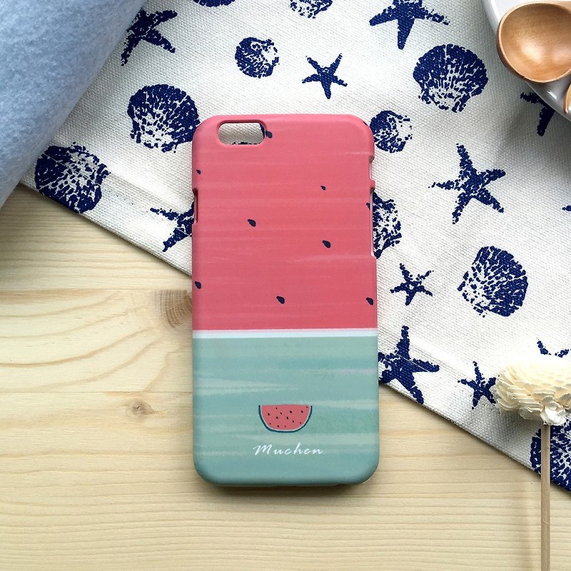 夏日野餐风西瓜 (iPhone.Samsung, HTC, Sony.华硕手机壳保护套) - 手机壳/手机套 - 塑料 红色