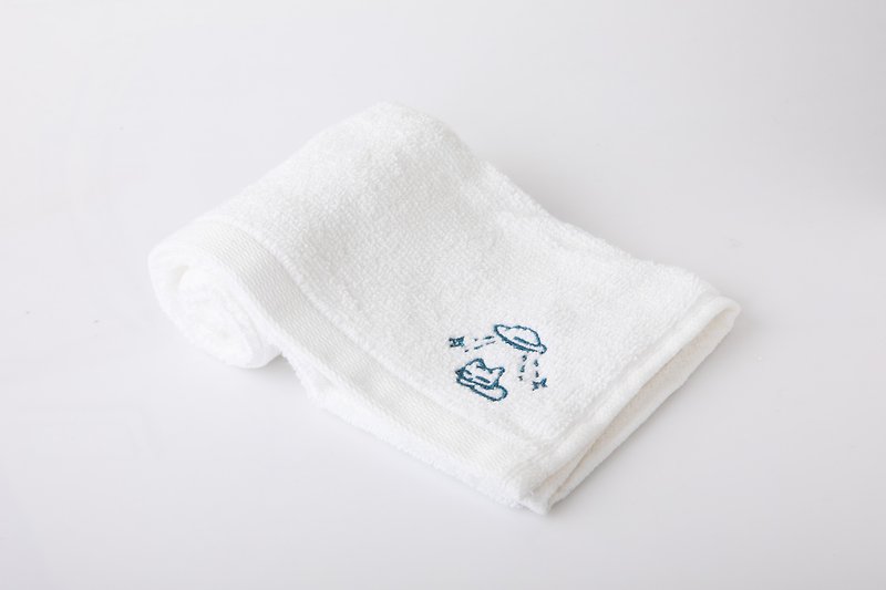高质感纯棉小方巾 - 毛巾浴巾 - 棉．麻 白色