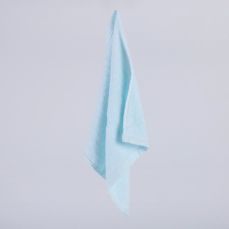 净菌小方巾-粉蓝色 - 毛巾浴巾 - 棉．麻 蓝色