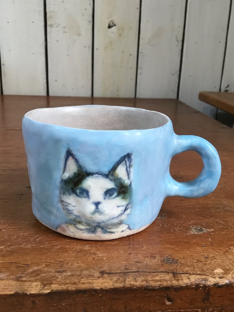 猫咪陶杯 - 其他 - 陶 蓝色