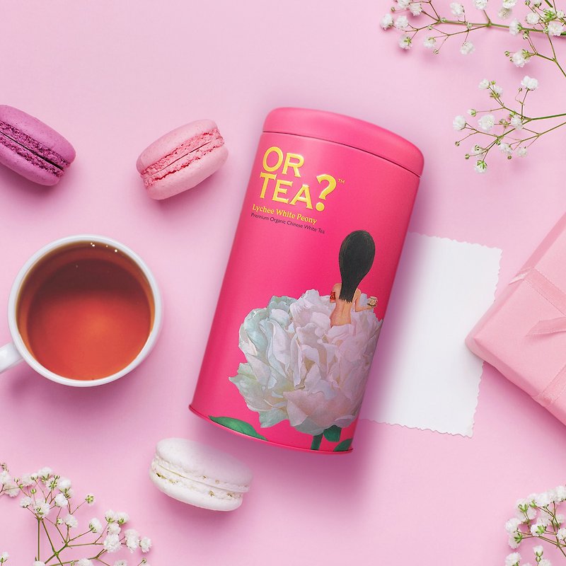 Or Tea? 有机荔枝白牡丹罐装散茶 - 茶 - 新鲜食材 粉红色
