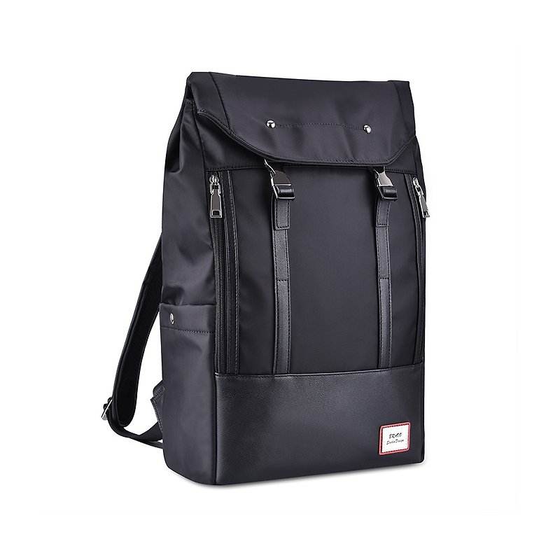 黑色电脑笔电旅行上班大容量防水后背包 - bp001 - 后背包/双肩包 - 防水材质 黑色
