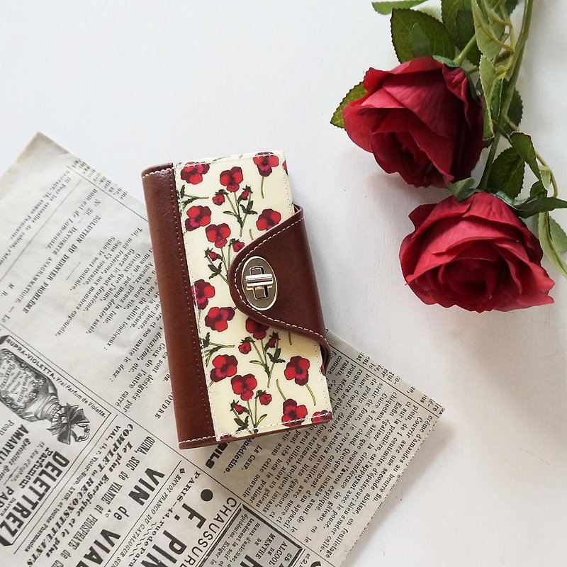 ローズレッド、iPhoneケース、Libertyノート型スマートフォンケース - 手机壳/手机套 - 防水材质 红色