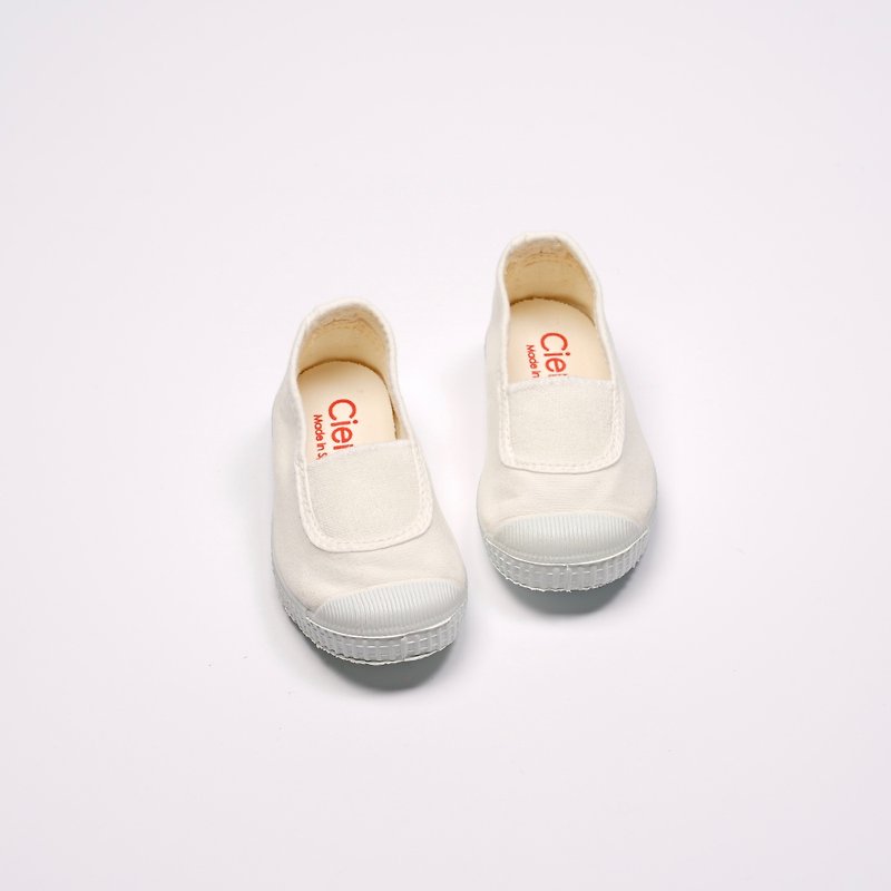 西班牙国民帆布鞋 CIENTA 75997 05 白色 经典布料 童鞋 - 童装鞋 - 棉．麻 白色