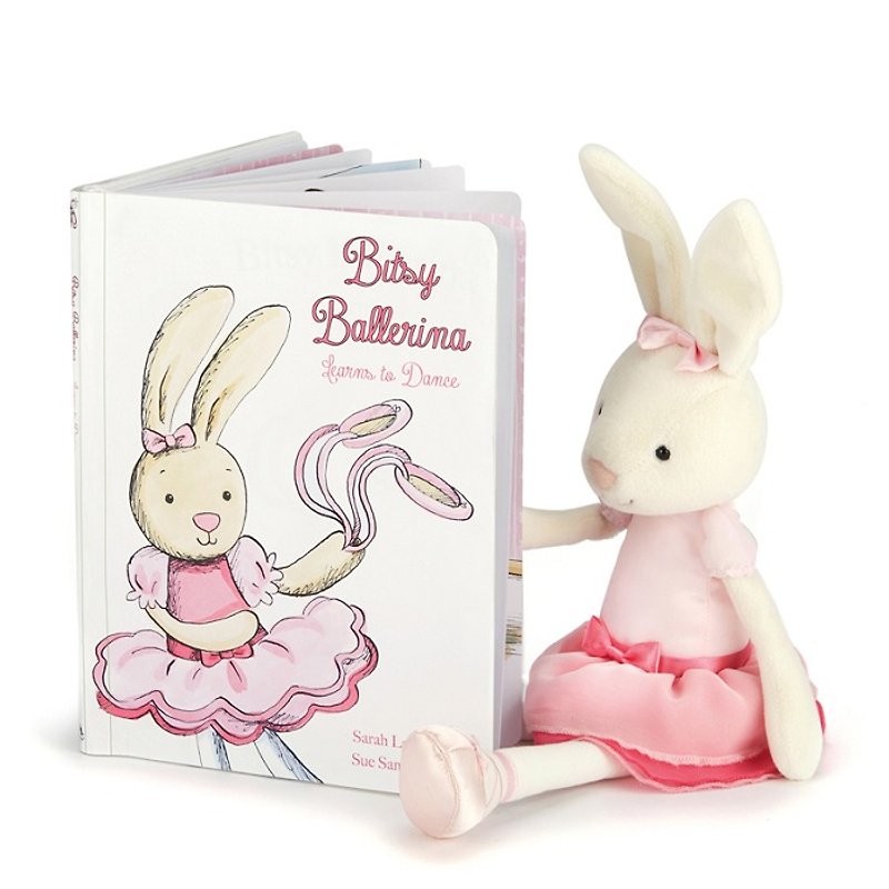 Jellycat 精装故事书 Bitsy Ballerina Book (不含玩偶) - 玩具/玩偶 - 纸 白色