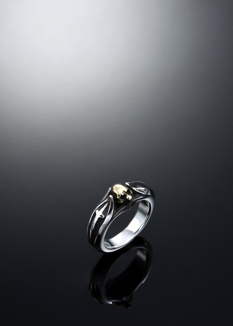 NEMO RING | 骷髅信仰简约小丑尼莫戒指 - 戒指 - 纯银 银色