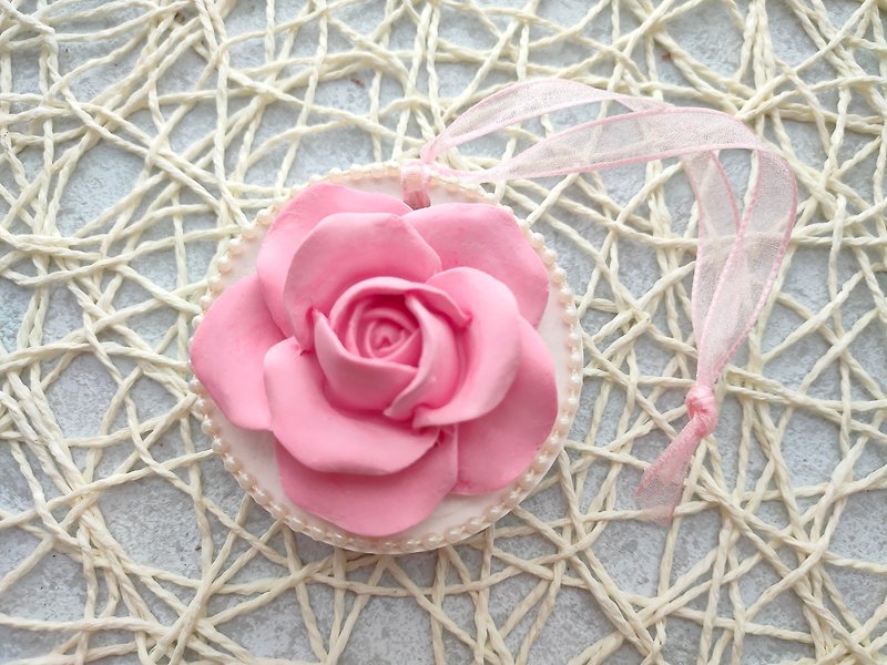 珍珠玫瑰扩香砖 - 香薰/精油/线香 - 其他材质 多色