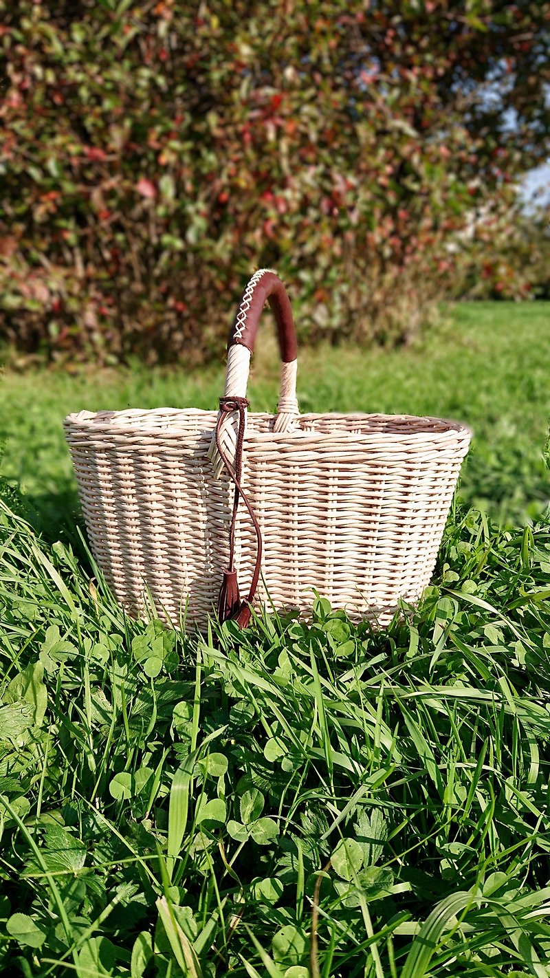 Picnic basket. Fruits basket. New mom gift basket - 其他 - 环保材料 咖啡色