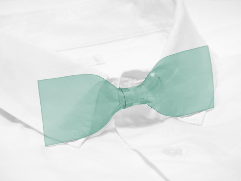 透明超ネクタイ (チェレステ) - 领带/领带夹 - 其他材质 绿色