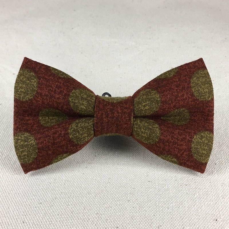 Mr.Tie 手工缝制领结 Hand Made Bow Tie 编号141 - 领带/领带夹 - 棉．麻 红色