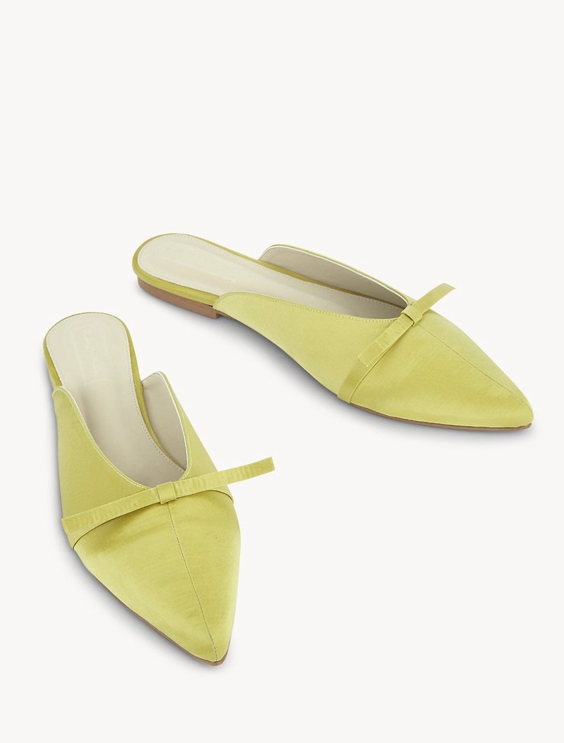 Thara - Bouquet Mules Shoes - Kiwi - 女款休闲鞋 - 人造皮革 绿色