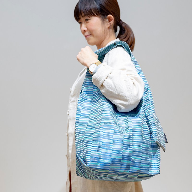 【防水・撥水エコバッグ】Umbrella cloth bag 枝 - 其他 - 聚酯纤维 蓝色