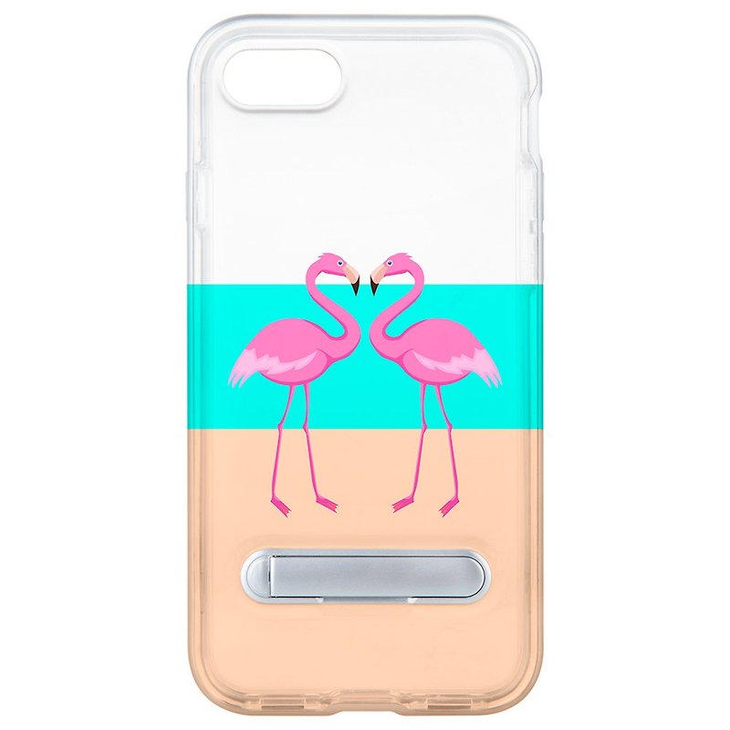 flamingo 红鹤 隐藏磁石支架 iPhone X 8 7 6 plus 手机壳 手机套 - 手机壳/手机套 - 塑料 白色