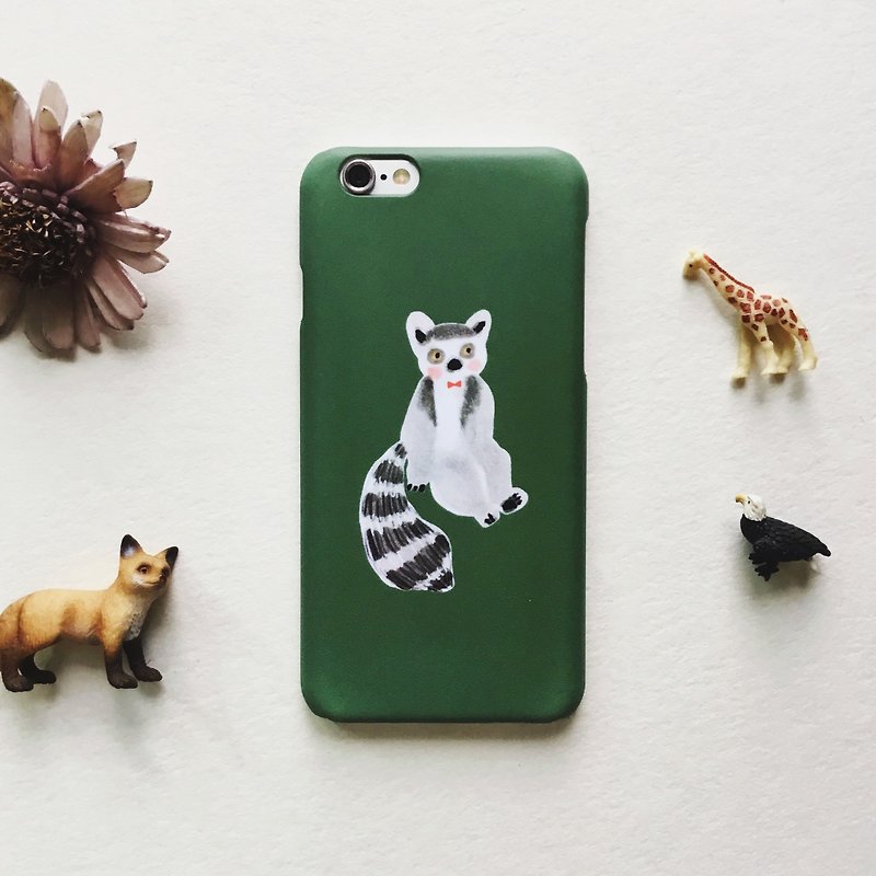 动物园系列 狐猴墨绿色 手机壳 - 手机壳/手机套 - 塑料 绿色