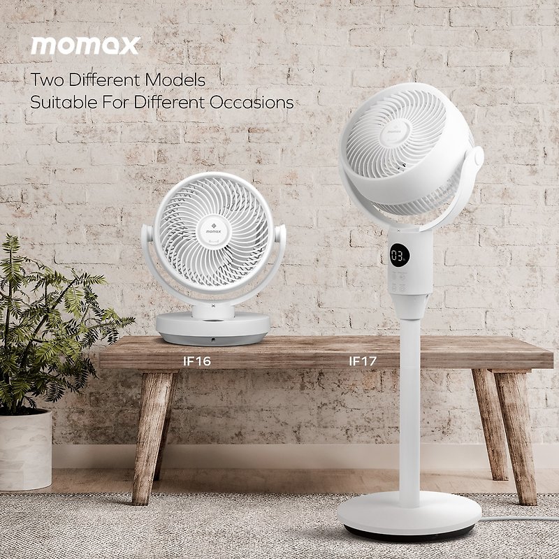 Momax Airoma 3D 空气循环扇 IF16 - 电扇 - 塑料 白色