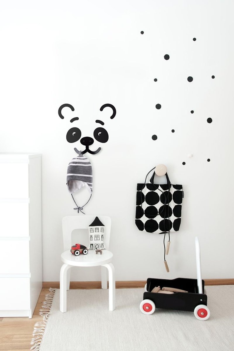Rack Panda for kid's room - 墙贴/壁贴 - 其他金属 黑色