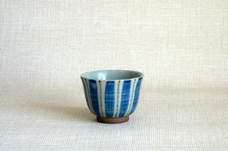 湯のみ 線紋b - 茶具/茶杯 - 陶 蓝色