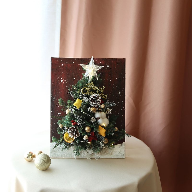 【圣诞礼盒】FD05/画框立体圣诞树/圣诞手作/圣诞花圈/圣诞树 - 植栽/盆栽 - 植物．花 