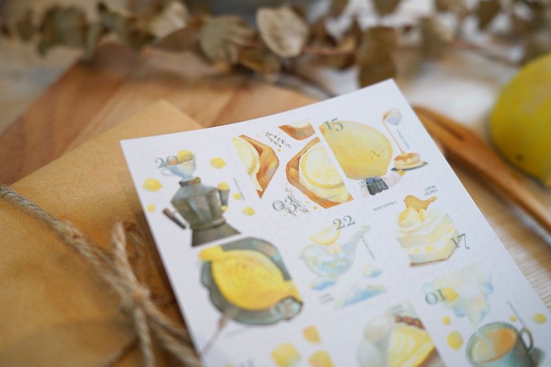 Lemon Crumbs 柠檬甜点店、阳光宅配 - 邮票贴纸组 - 贴纸 - 纸 