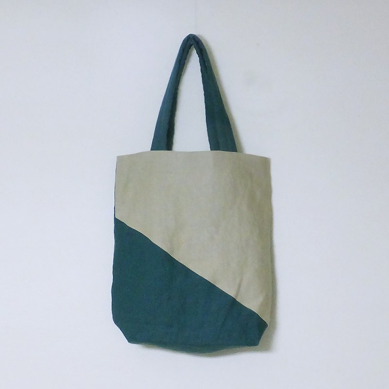 linenのバッグ - 手提包/手提袋 - 棉．麻 绿色