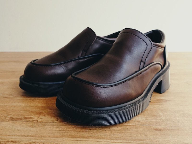 Vintage 鞋款 / Dr.Martens 马汀大夫 / 皮鞋 no.9 - 女款皮鞋 - 真皮 咖啡色