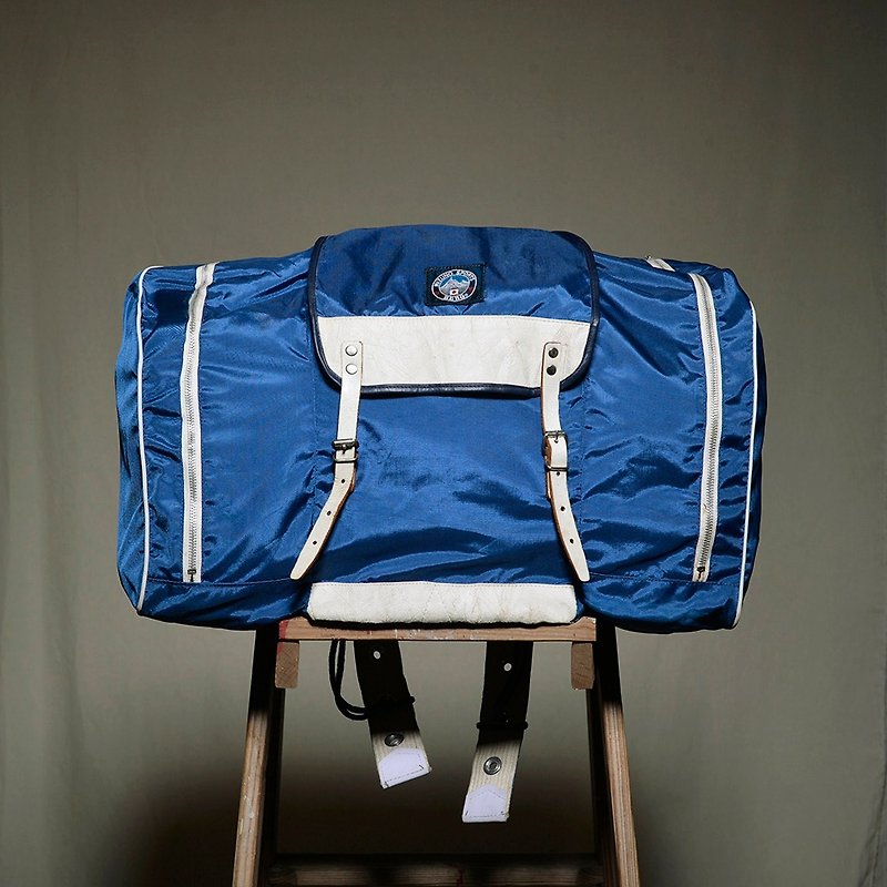 Vintage  Mizuno复古登山包 outdoor古着 - 后背包/双肩包 - 聚酯纤维 蓝色