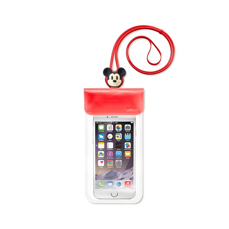 Bone / Waterproof Phone Bag 防水手机袋 - 米奇 - 手机壳/手机套 - 硅胶 红色