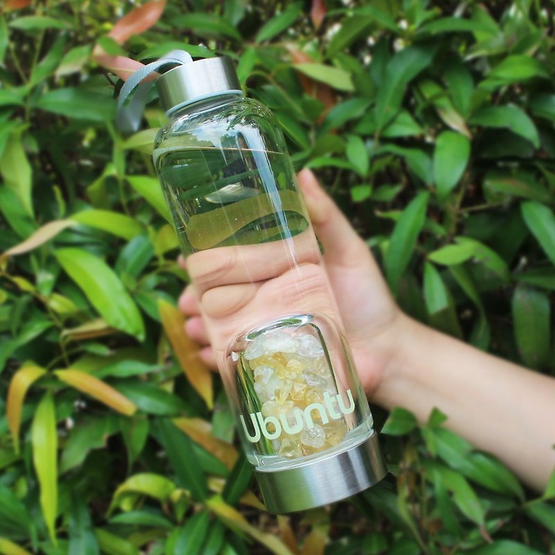 UBUNTU | 水晶水瓶 | 让水回到 最原始的状态 薄荷绿 - 水壶/水瓶 - 玻璃 绿色