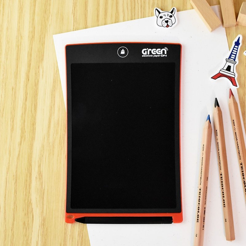 【送保护套】Green Board 8.5寸电纸板 手写板 涂鸦板 (热情红) - 数码小物 - 塑料 黑色