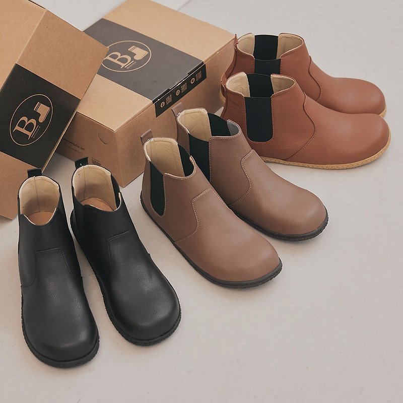 日本设计 x 台湾制作BJ低筒切尔西舒适面包靴 - 女款皮鞋 - 人造皮革 
